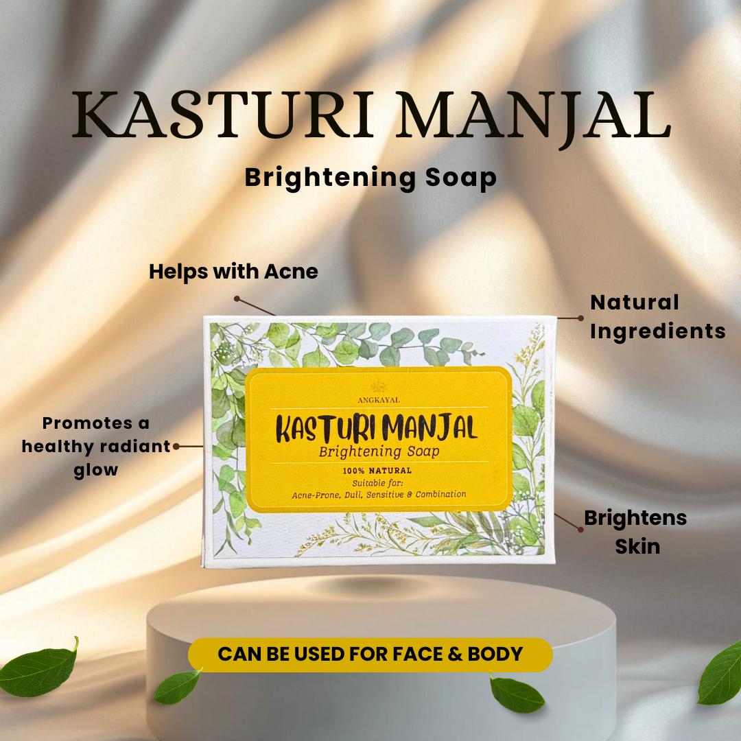 My Kasturi Manjal Brightening Soap - Wild Turmeric Soap