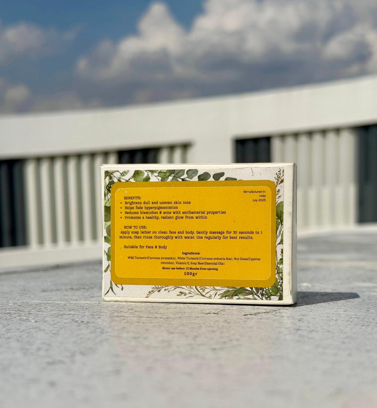 My Kasturi Manjal Brightening Soap - Wild Turmeric Soap
