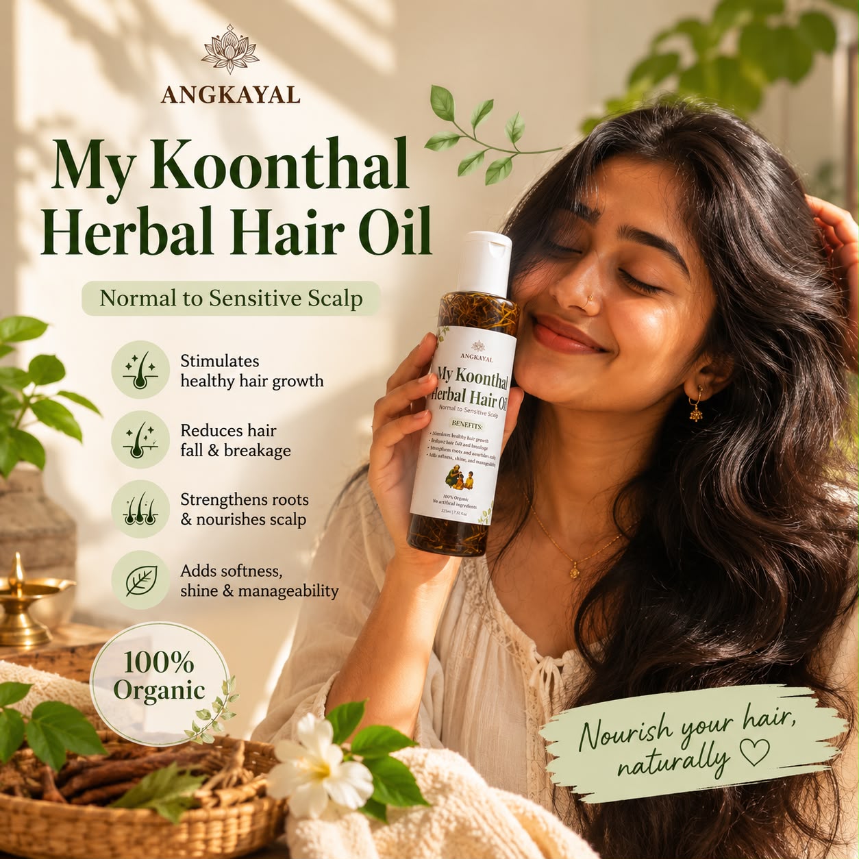 My Koonthal Herbal Hair Oil