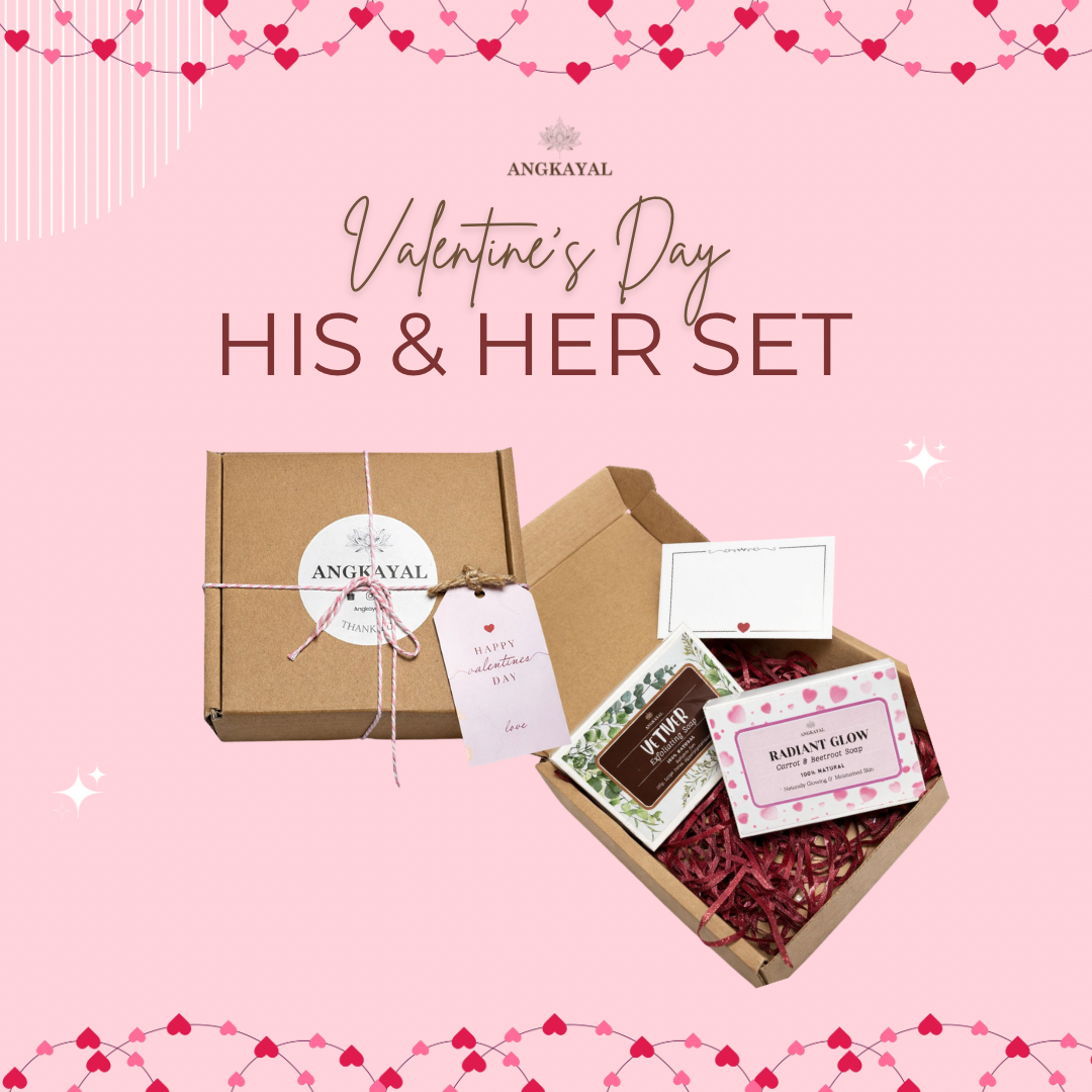 Valentine’s Day - His & Her Skincare Set | Vetiver & Radiant Glow Soaps