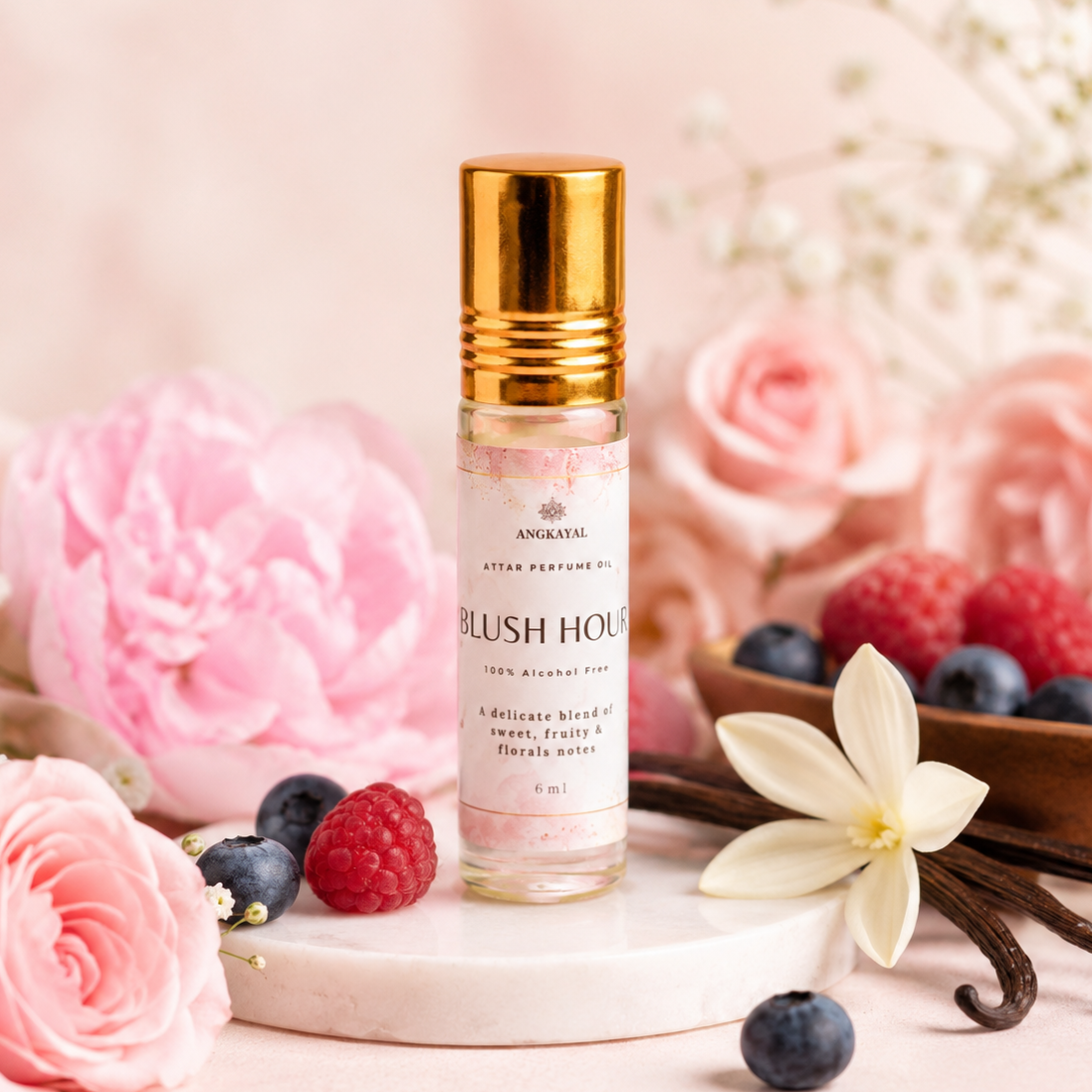 Blush Hour - Attar Perfume Oil (100% Alcohol Free)