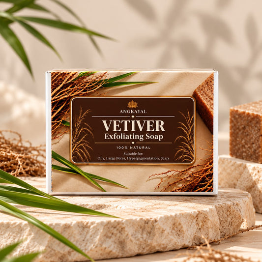 Vetiver Exfoliating Soap - Natural Oil-Control & Brightening Cleanser